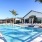 pool with chairs