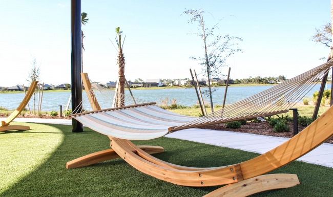 Hammock relaxing area Hammock relaxing area